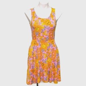 Agnes & Dora Fit and Flare Tank Dress, I Got You Babe Fisher X-Small Floral Midi